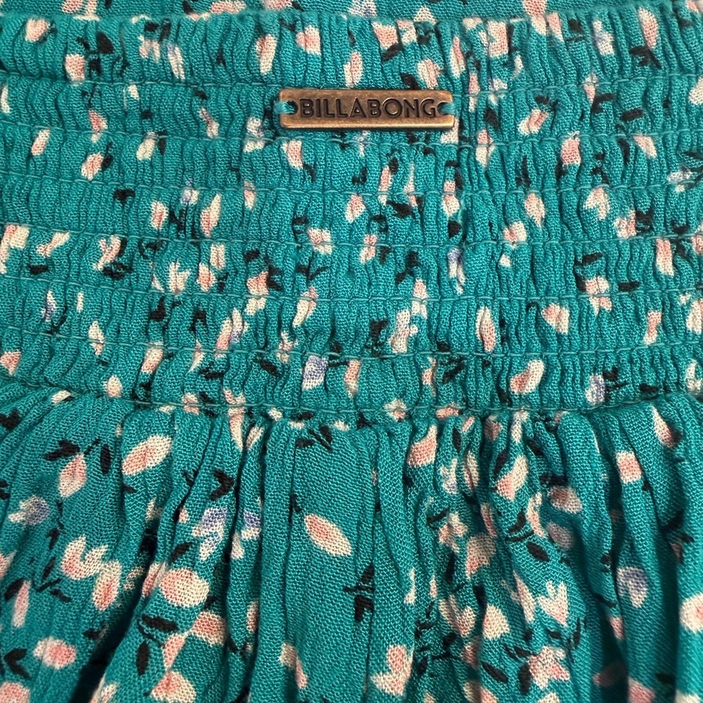 Billabong Teal Turquoise Wave Walk Flowy Shorts Size Medium - Picture 8 of 8